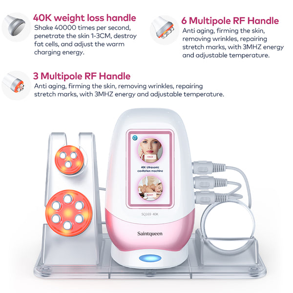 SQ169 Basic | Shape Ritual RF 3-in-1 40K Body-Contouring-Gerät – Ultraschall-Kavitation und multipolare RF