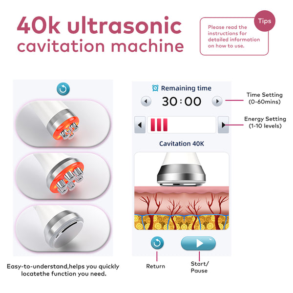 SQ169 Basic | Shape Ritual RF 3-in-1 40K Body-Contouring-Gerät – Ultraschall-Kavitation und multipolare RF