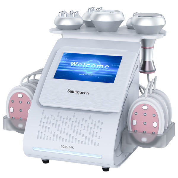 SQ85B Pro | Aura Sculpt EMS 6-in-1 80K Body-Contouring-Gerät – Ultraschall-Kavitation, multipolare RF, Vakuummassage und EMS