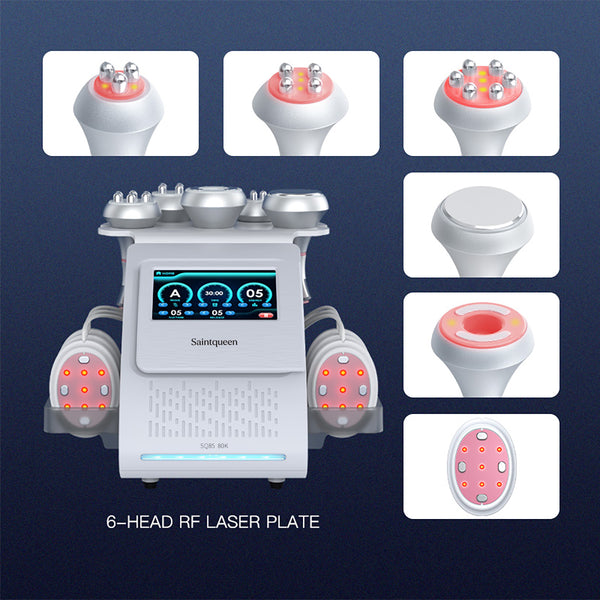 SQ85B Pro | Aura Sculpt EMS 6-in-1 80K Body-Contouring-Gerät – Ultraschall-Kavitation, multipolare RF, Vakuummassage und EMS