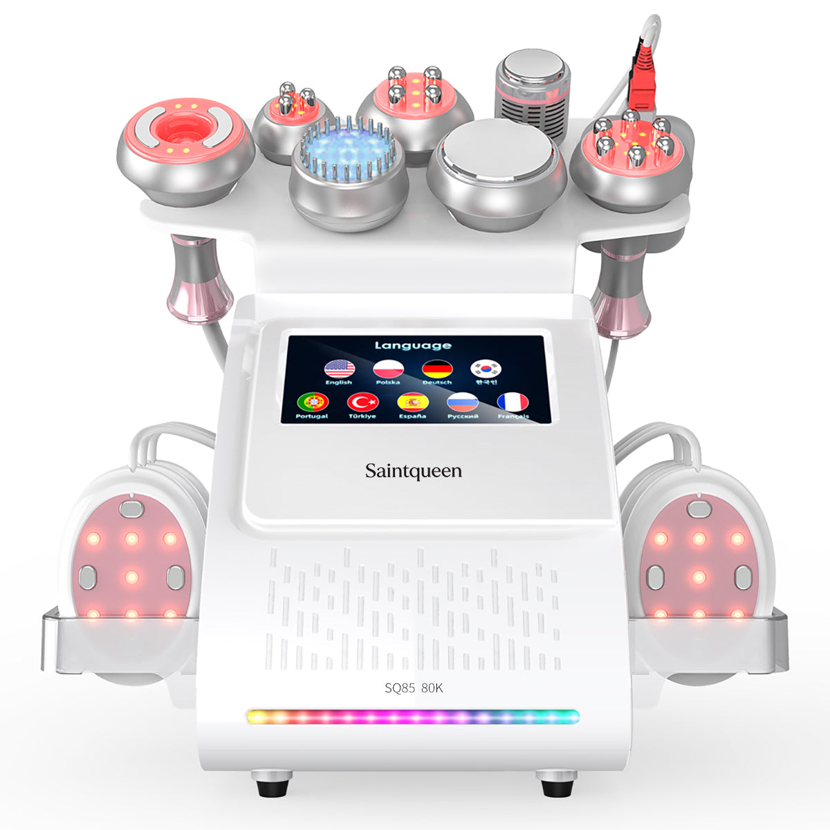 SQ85E Plus | Aura Sculpt RF Heat + Microcurrent 9-in-1 80K Body-Contouring-Gerät – Ultraschall-Kavitation, multipolare RF, EMS und Mikrostrom
