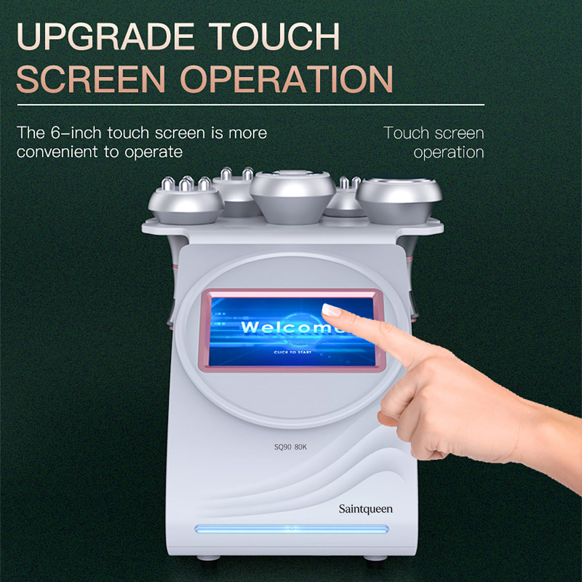 SQ90A Pro | Form & Firm Vacuum 5-in-1 80K Body-Contouring-Gerät – Ultraschall-Kavitation, multipolare RF und Vakuummassage