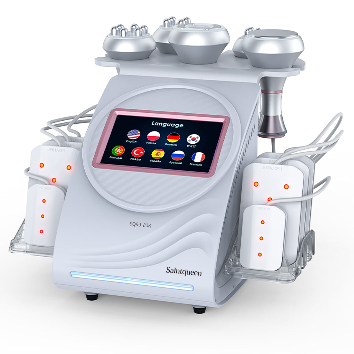 SQ90C Pro | Form & Firm Laser Pad 6-in-1 80K Body-Contouring-Gerät – Ultraschall-Kavitation, multipolare RF, Vakuummassage und Laser-Lipo-Pads Hauptbild