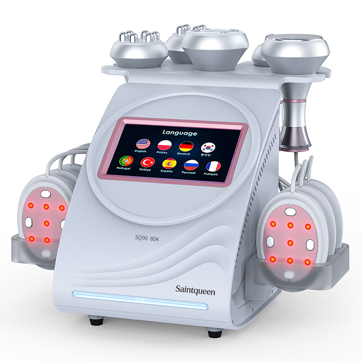 SQ90B Pro | Form & Firm EMS 6-in-1 80K Body-Contouring-Gerät – Ultraschall-Kavitation, multipolare RF, Vakuummassage und Laser-Lipo-Pads Hauptbild