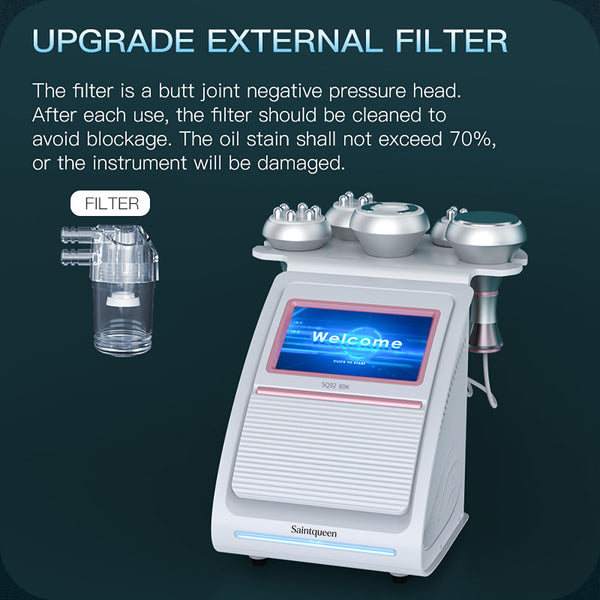 SQ92A Pro | Contour Complete Vacuum 5-in-1 80K Body-Contouring-Gerät – Ultraschall-Kavitation, multipolare RF und Vakuummassage
