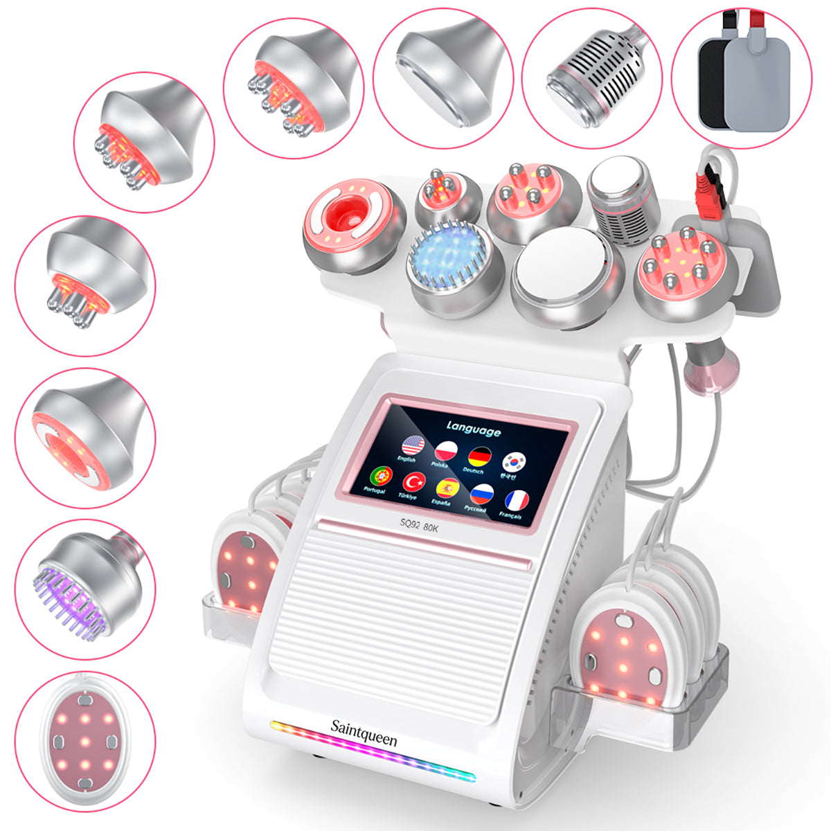 SQ92E Plus | Contour Complete Cooling + Microcurrent 9-in-1 80K Body-Contouring-Gerät – Ultraschall-Kavitation, multipolare RF, Mikrostrom und Kühlfunktion Hauptbild