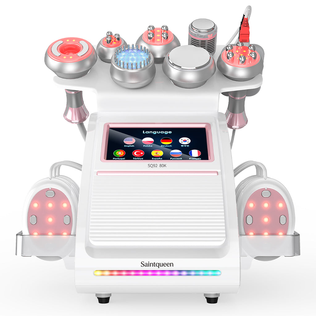 SQ92E Plus | Contour Complete Cooling + Microcurrent 9-in-1 80K Body-Contouring-Gerät – Ultraschall-Kavitation, multipolare RF, Mikrostrom und Kühlfunktion