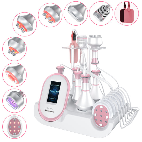 SQ121D Plus | Contour Plus Microcurrent 9-in-1 80K Body-Contouring-Gerät – Ultraschall-Kavitation, multipolare RF, Vakuummassage und Mikrostrom