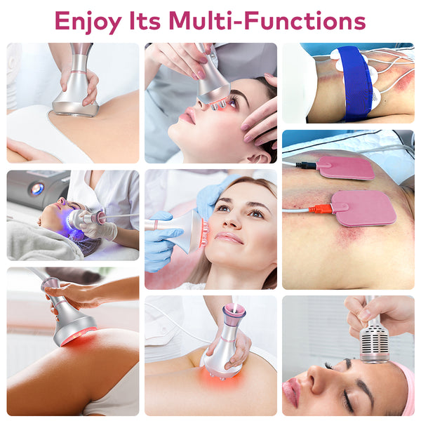 SQ121D Plus | Contour Plus Microcurrent 9-in-1 80K Body-Contouring-Gerät – Ultraschall-Kavitation, multipolare RF, Vakuummassage und Mikrostrom