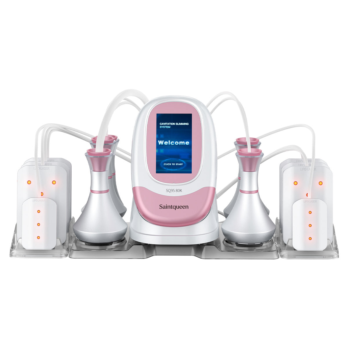 SQ95C Pro | Shape Studio Laser Pad 6-in-1 80K Body-Contouring-Gerät – Ultraschall-Kavitation, multipolare RF, Vakuummassage und Laser-Lipo-Pads