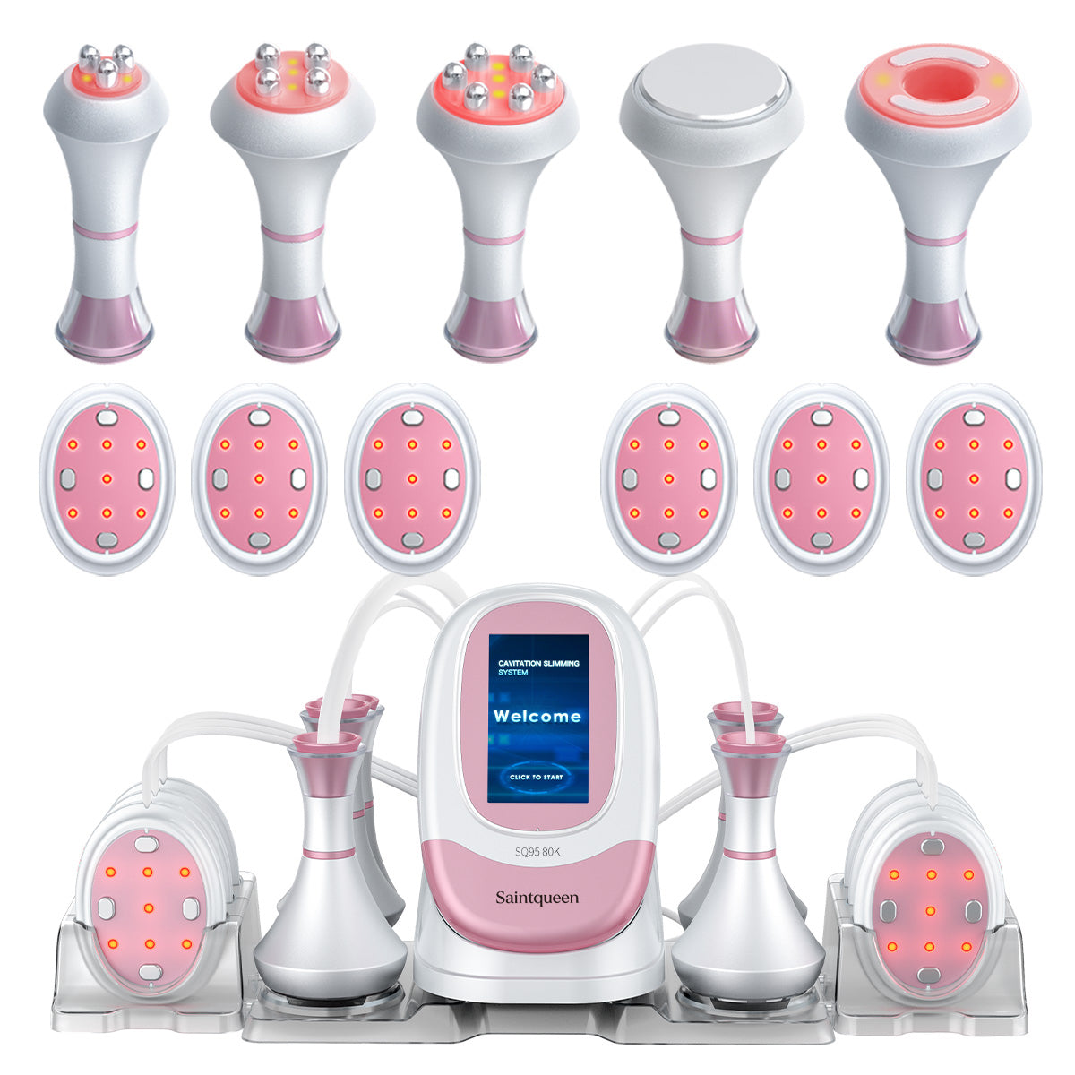 SQ95B Pro | Shape Studio EMS 6-in-1 80K Body-Contouring-Gerät – Ultraschall-Kavitation, multipolare RF, Vakuummassage und EMS