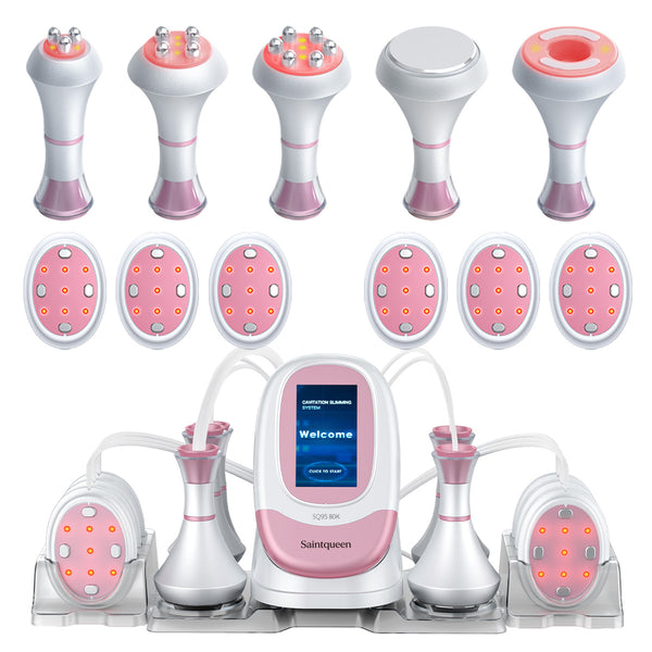SQ95B Pro | Shape Studio EMS 6-in-1 80K Body-Contouring-Gerät – Ultraschall-Kavitation, multipolare RF, Vakuummassage und EMS
