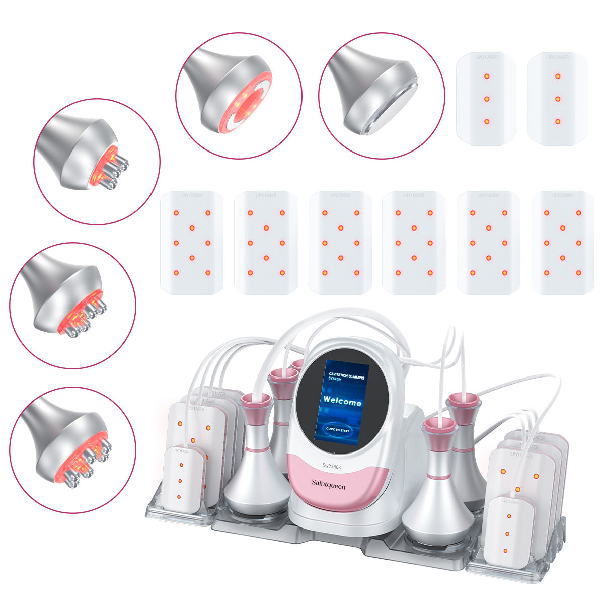 SQ96 Pro 6-in-1-Kavitationsgerät mit 80K und Laserplatten Hauptbild