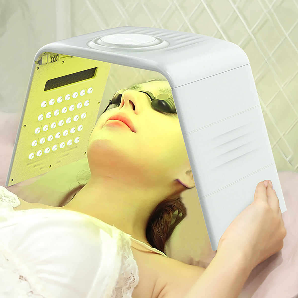 SQ130 | Facial Foldable LED-Lichtpflegegerät – 119 LEDs, 7 Farben, Wärmefunktion, klappbares Design Hauptbild