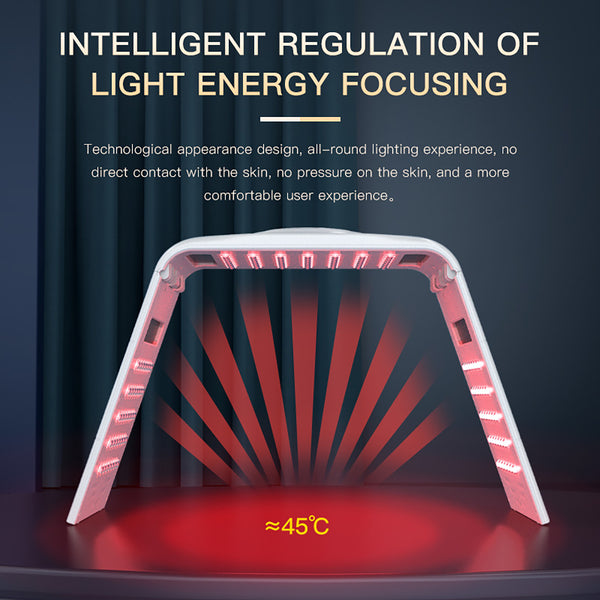 SQ130 | Facial Foldable LED-Lichtpflegegerät – 119 LEDs, 7 Farben, Wärmefunktion, klappbares Design