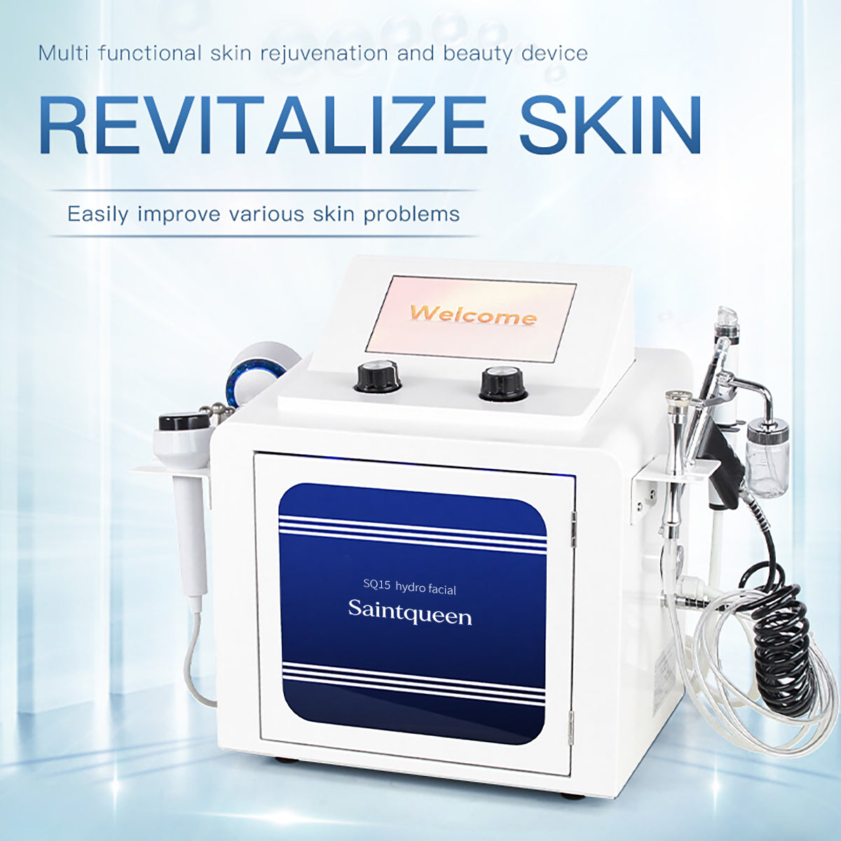 SQ15 Aqua Plus 7-in-1-Hydro-Facial-Gerät mit Touchscreen