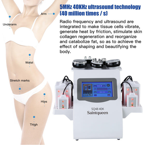 SQ48 Pro 6-in-1-Kavitationsgerät mit 40K und Laserplatten