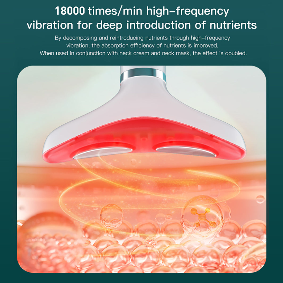 SQ106 EMS-Pflegegerät für Hals und Gesicht mit LED-Licht