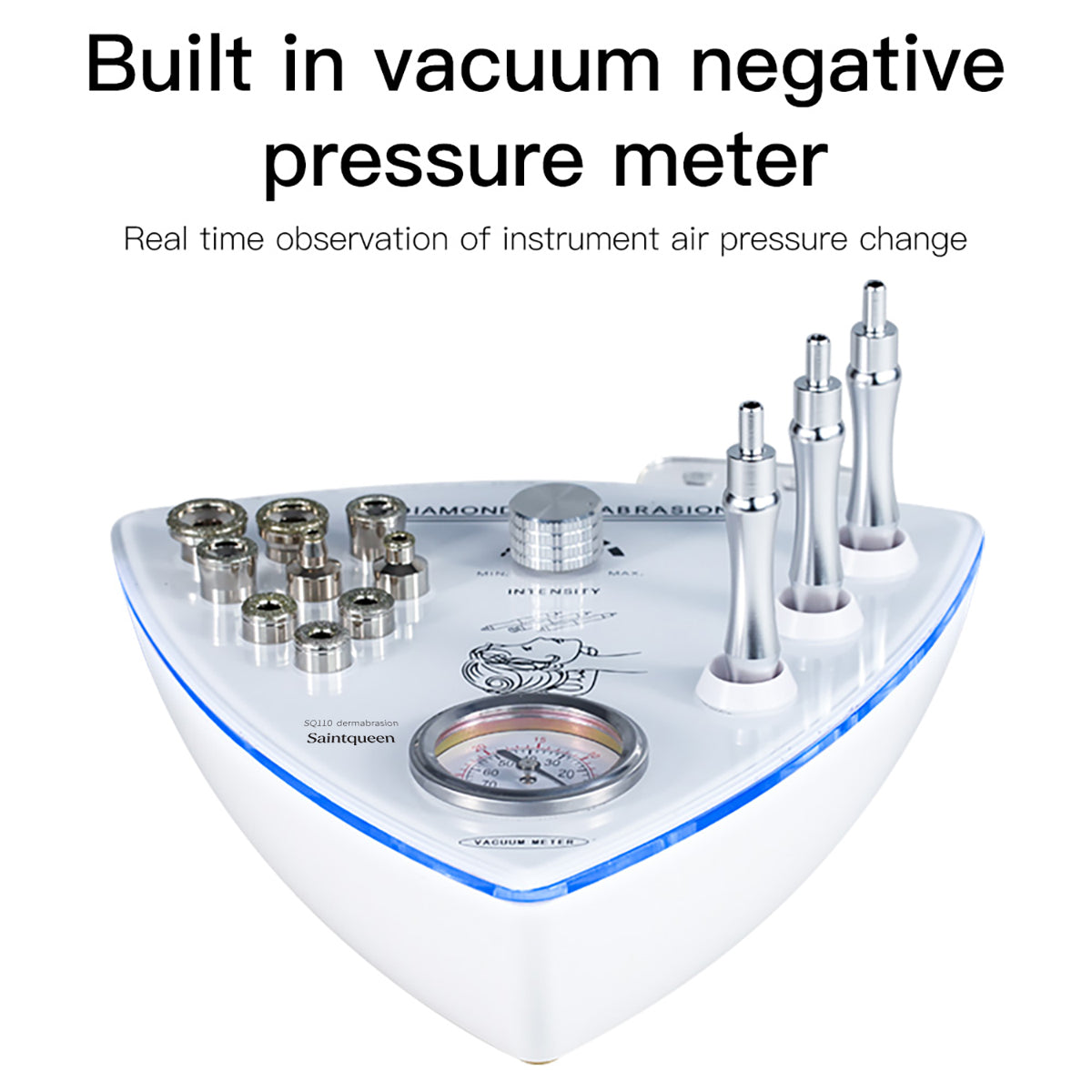 SQ110B Diamant-Mikrodermabrasionsgerät mit Vakuummanometer