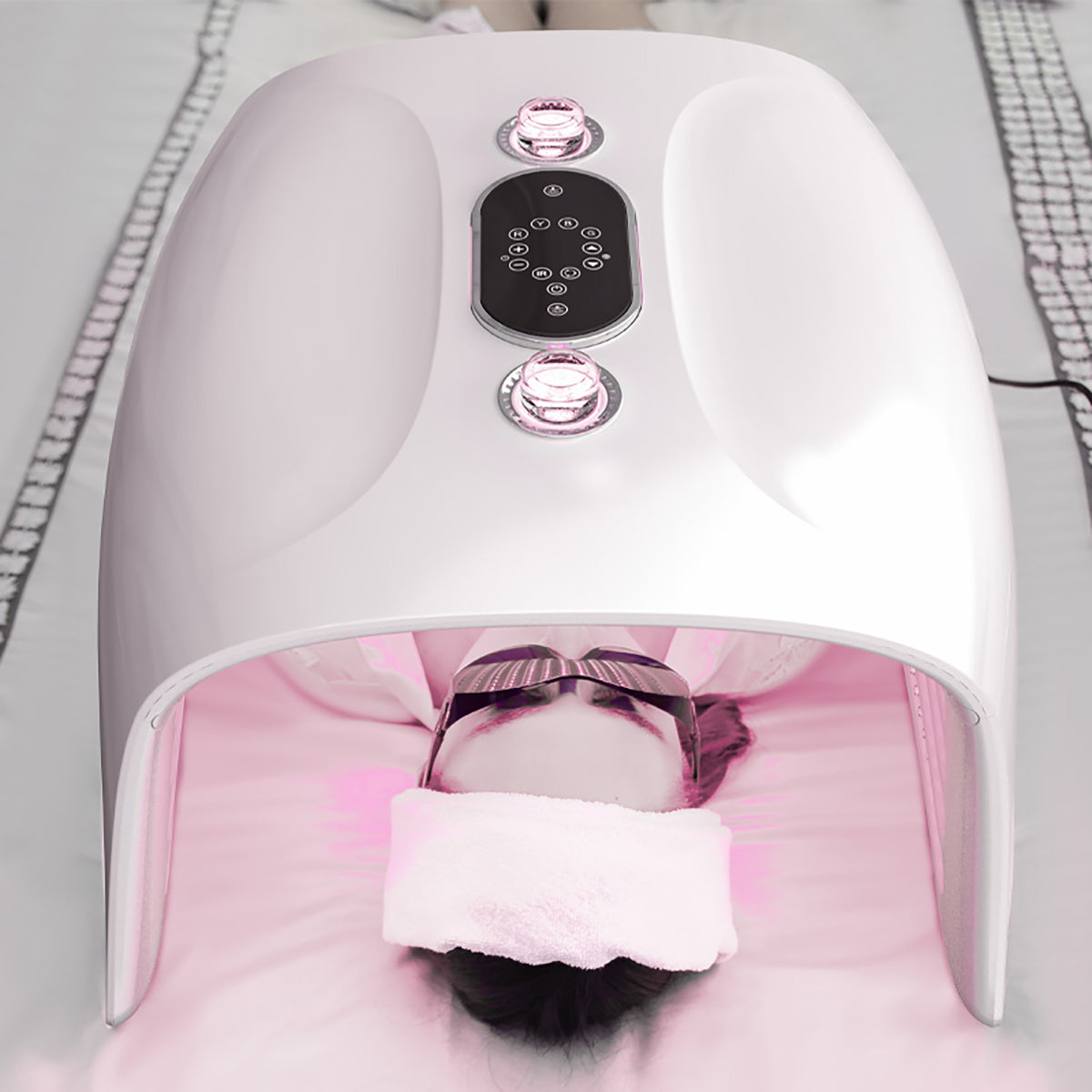 SQ115 Faltbare LED-Lichttherapiehaube mit Nano-Nebel