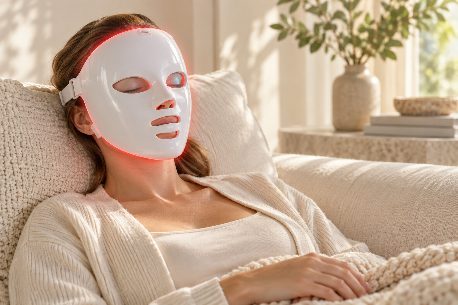 SQ10 | Full-Face Color Ritual Mask – Multi-LED, 8 Farben, LED-Gesichtsmaske Zweitbild