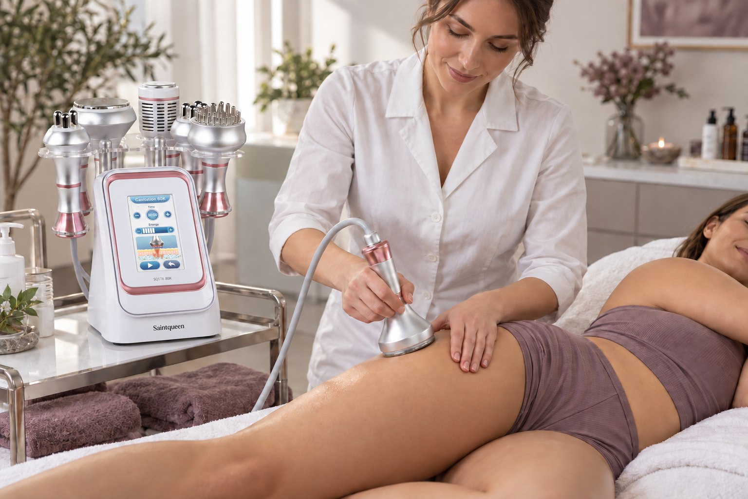 SQ176C Pro | Contour Flow BIO LED 6-in-1 80K Body-Contouring-Gerät – multipolare RF, Vakuummassage, Kühlfunktion und BIO-LED Zweitbild